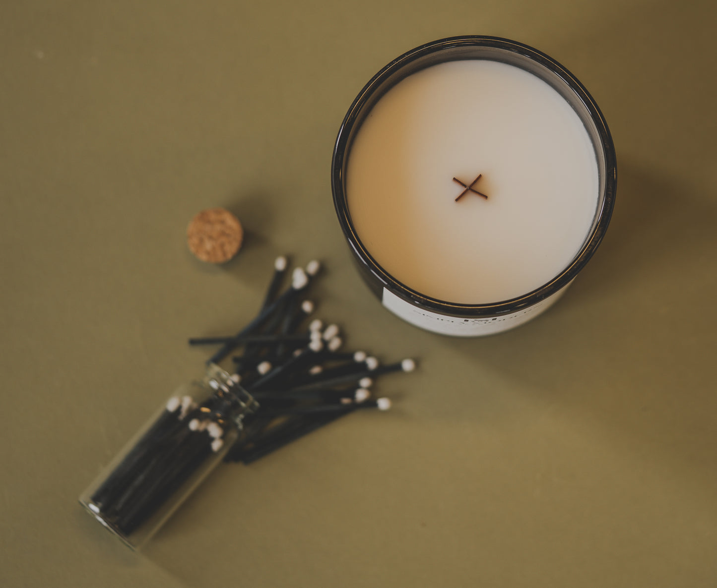 Cashmere & Teak | Black | Wood-Wick Coconut Soy Wax Candle