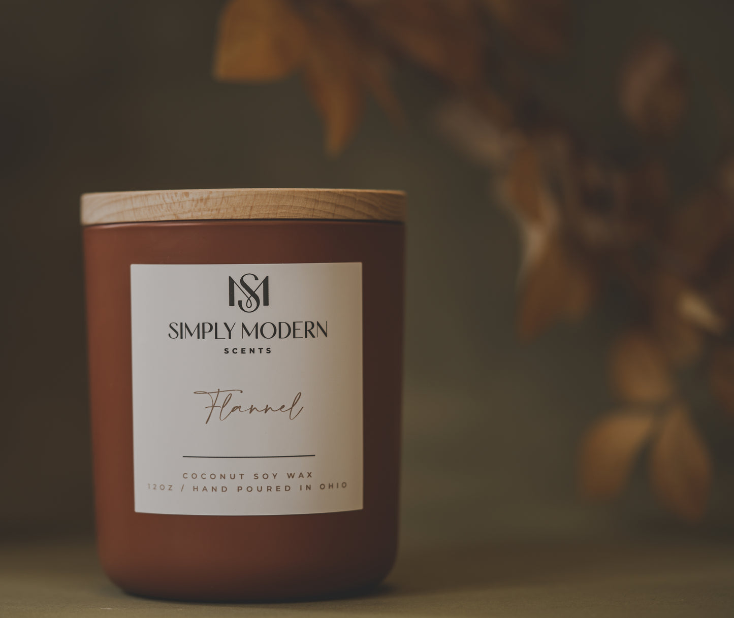 Flannel | BLACK | Wood-Wick Coconut Soy Wax Candle