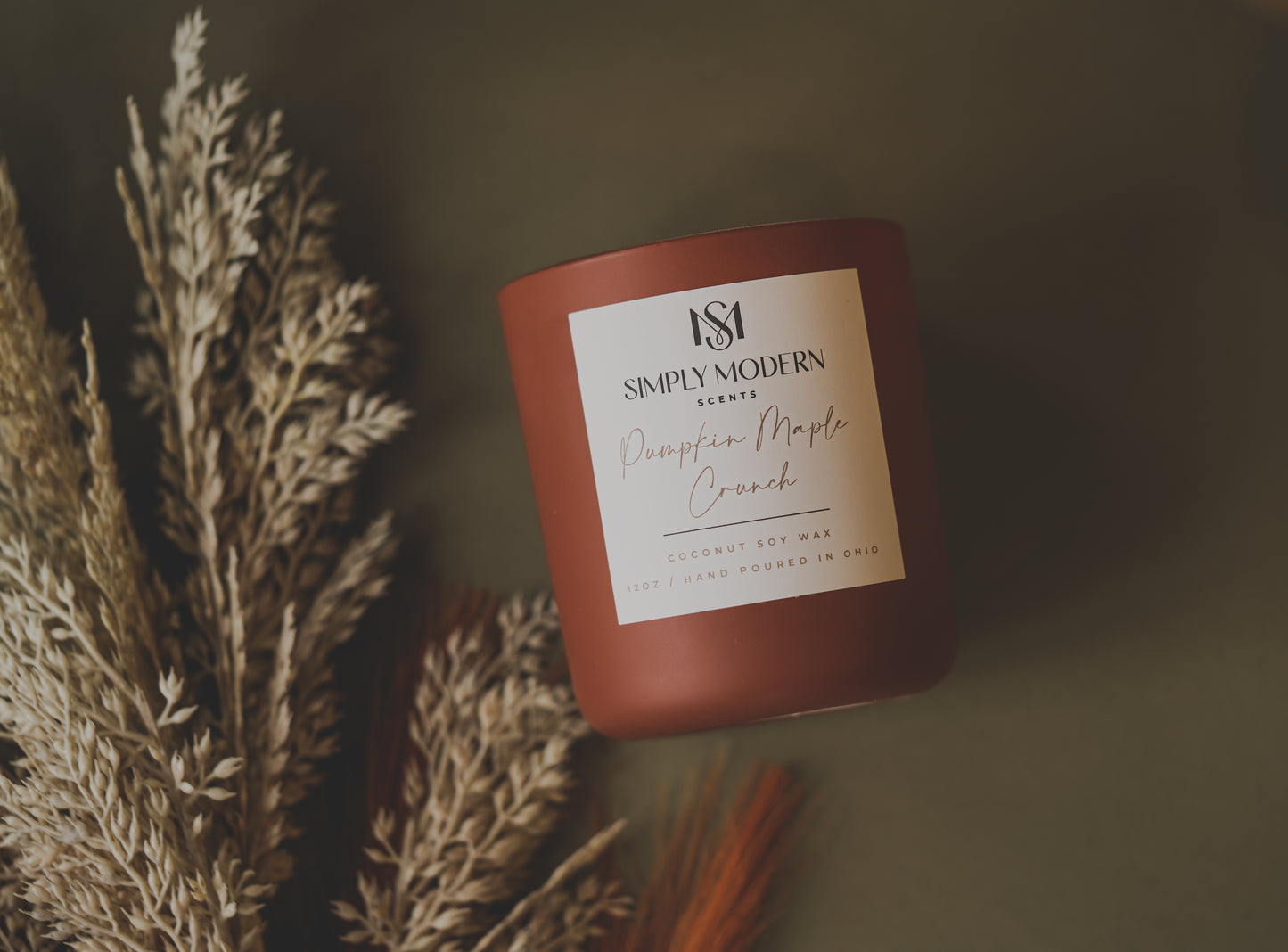 Pumpkin Maple Crunch | Terracotta | Wood-Wick Coconut Soy Wax Candle