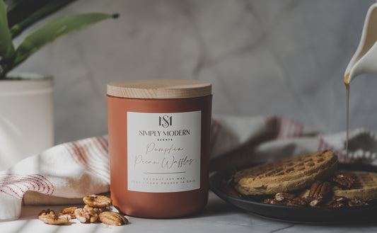Pumpkin Pecan Waffles | Terracotta | Wood-Wick Coconut Soy Wax Candle