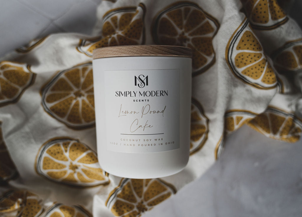 Lemon Pound Cake Coconut Soy Wax Candle Simply Modern Scents