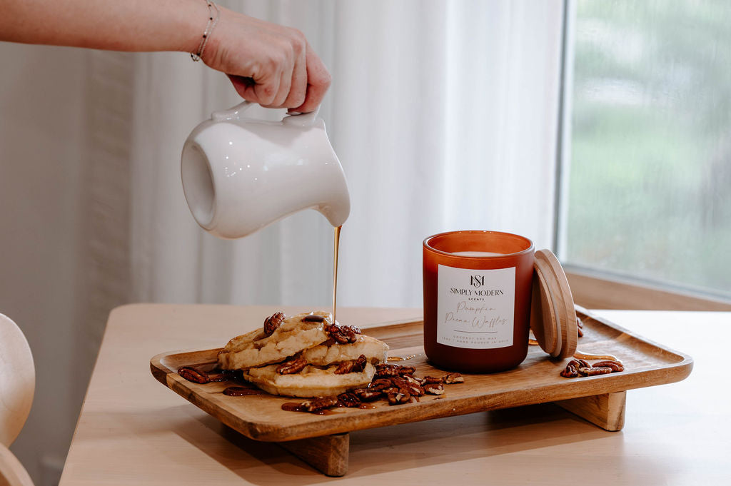 Pumpkin Pecan Waffles | Terracotta | Wood-Wick Coconut Soy Wax Candle