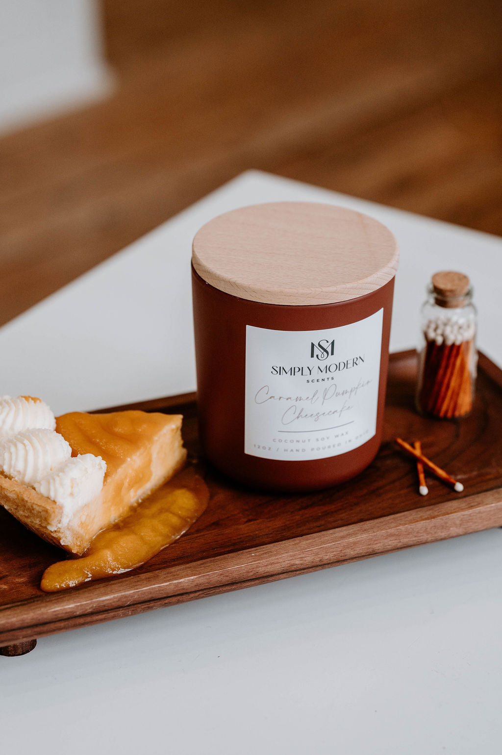 Caramel Pumpkin Cheesecake | Terracotta | Coconut Soy Wax Candle