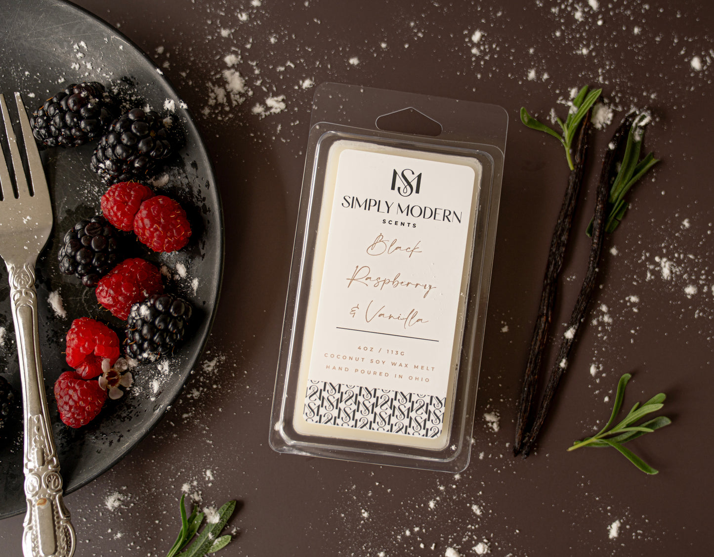 Black Raspberry & Vanilla Coconut Soy Wax Melt