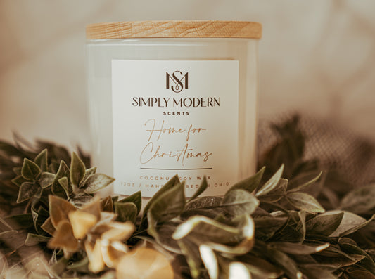 Home for Christmas | White | Wood-Wick Coconut Soy Wax Candle