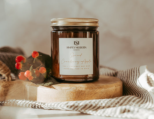 HOLIDAY Scents | 7 OZ Cotton Wick Coconut Soy Wax Candle