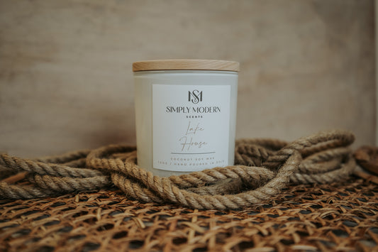 Lake House | White | Wood-Wick Coconut Soy Wax Candle