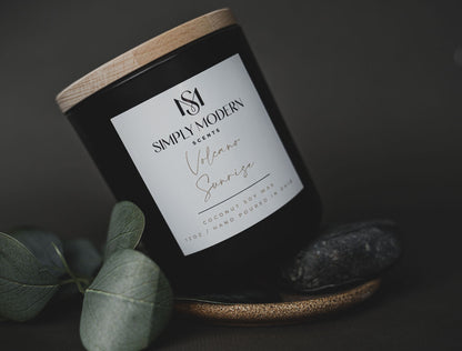 Volcano Sunrise | Wood-Wick Coconut Soy Wax Candle