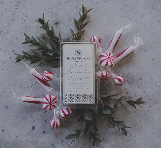 Whipped Marshmallow Peppermint Coconut Soy Wax Melt