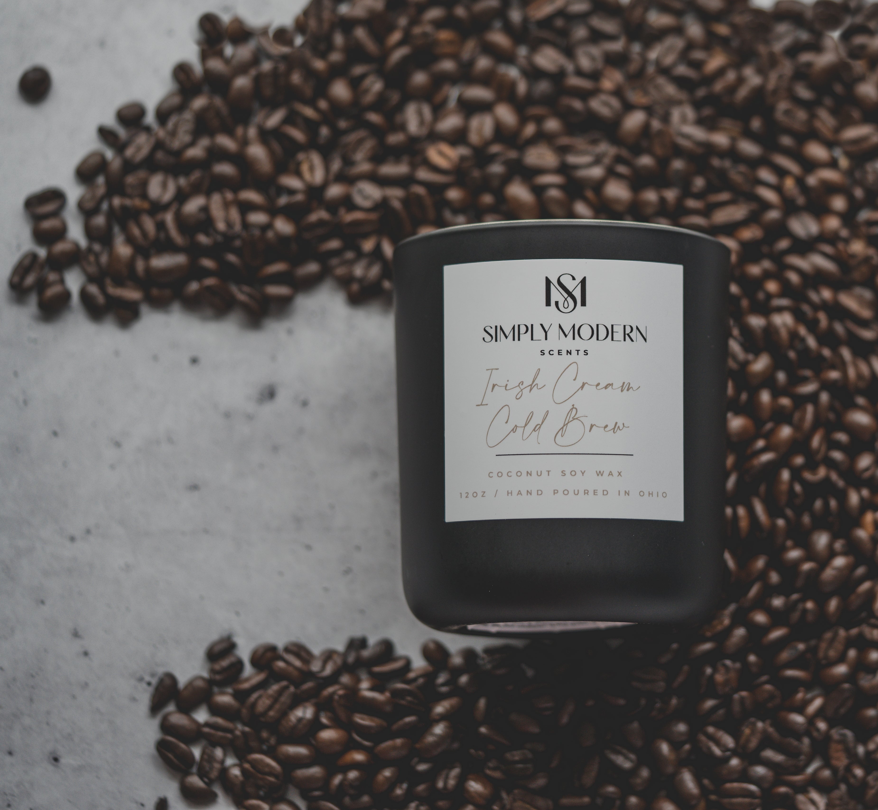 Irish Cream Cold Brew Coconut Soy Wax Candle Simply Modern Scents