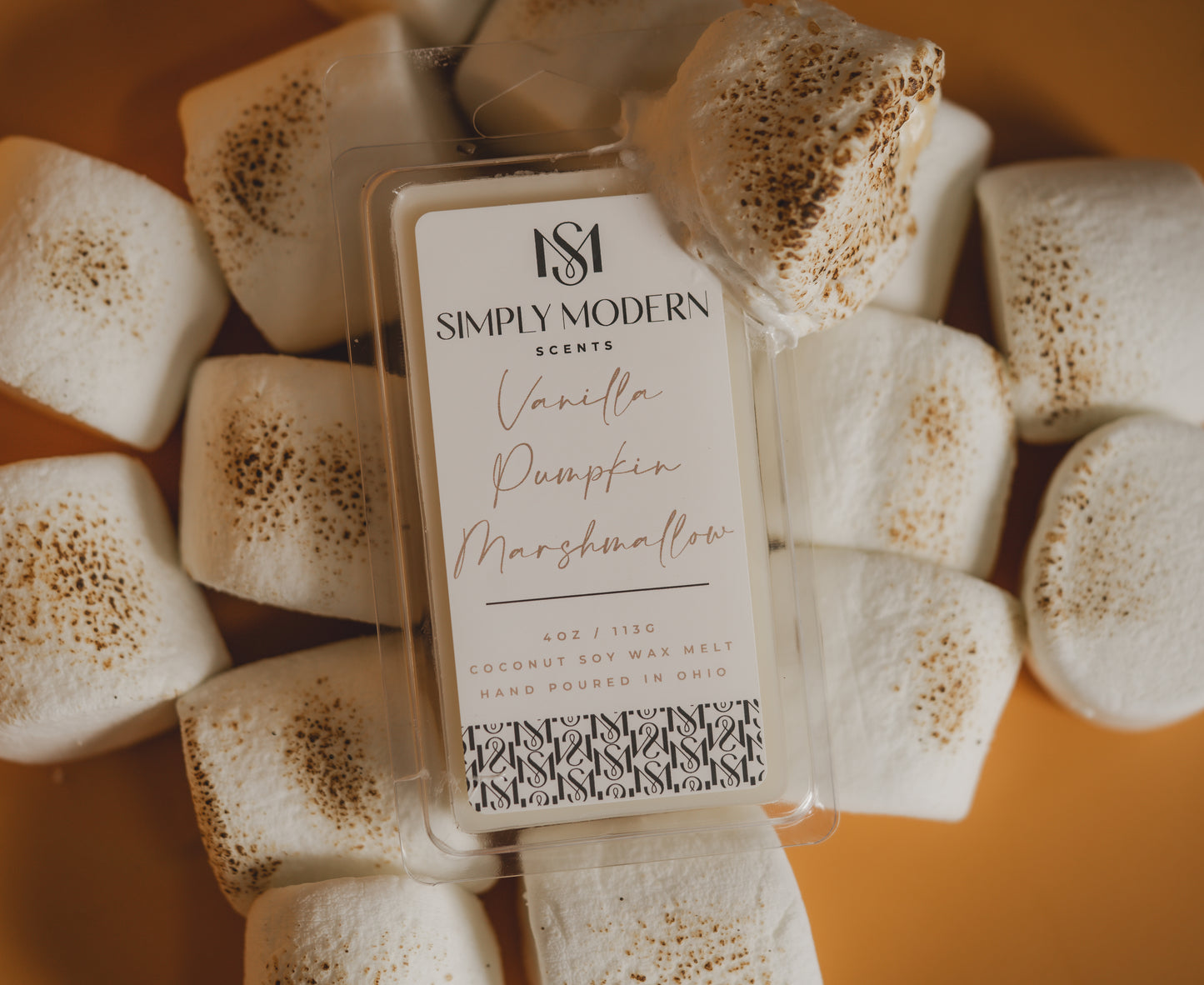 Vanilla Pumpkin Marshmallow Coconut Soy Wax Melt