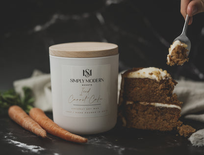 Iced Carrot Cake | Wood-Wick Coconut Soy Wax Candle