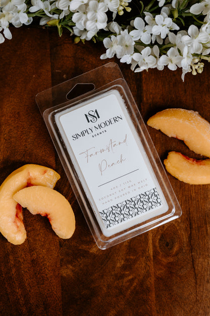 Farmstand Peach | Coconut Soy Wax Melt