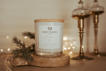 Balsam Fir | White | Wood-Wick Coconut Soy Wax Candle