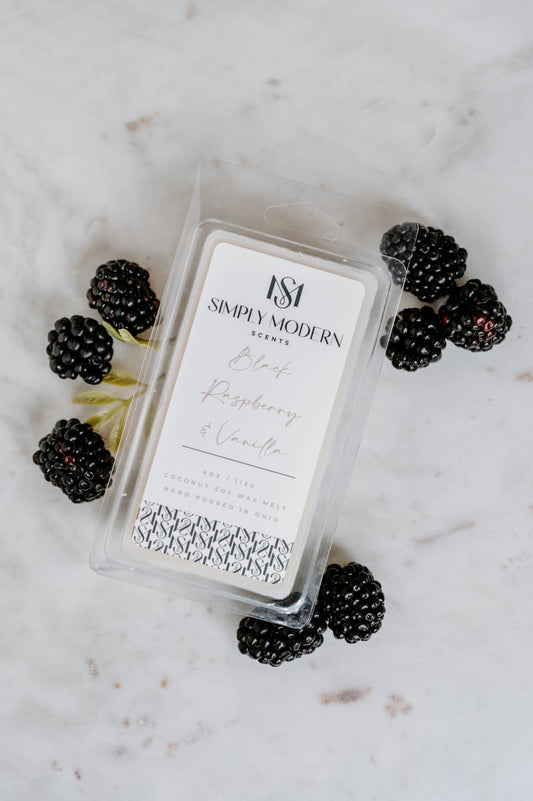 Black Raspberry & Vanilla Coconut Soy Wax Melt
