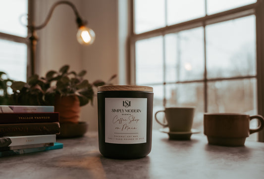 Coffee Shop on Main | Black | Coconut Soy Wax Candle