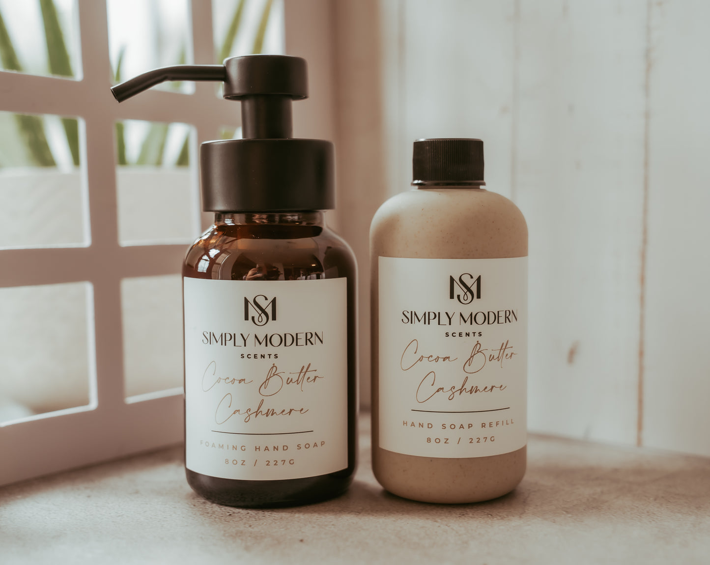 Foaming Hand Soap Bundle | Amber Glass Bottle + One Refill Bottle