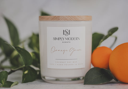 Orange Grove | White | Coconut Soy Wax Candle