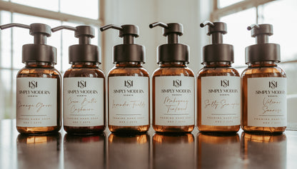 Foaming Hand Soap Bundle | Amber Glass Bottle + One Refill Bottle