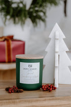 Spiced Cranberry Apple | Green | Wood-Wick Coconut Soy Wax Candle